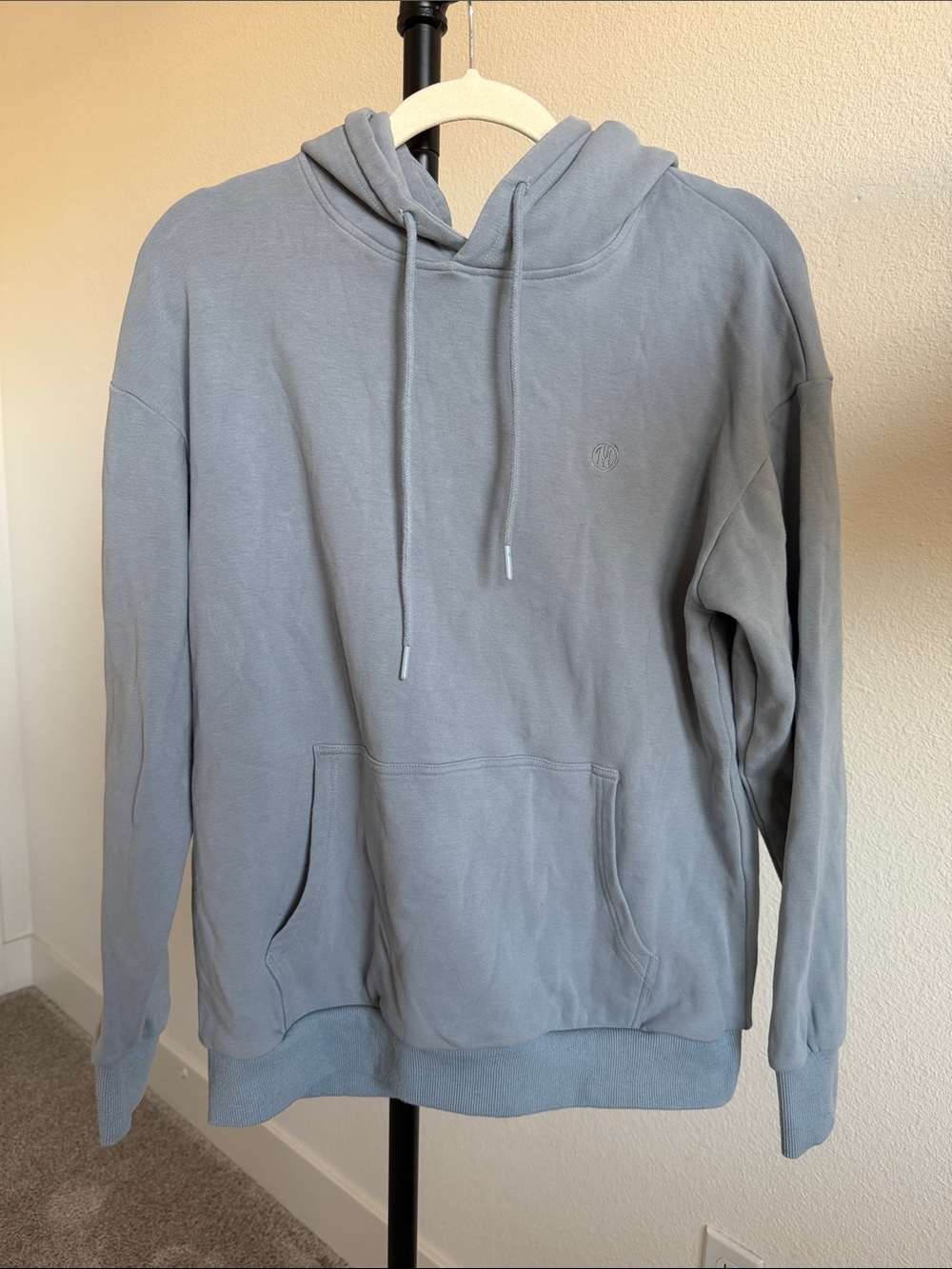 TYC Thick Cotton Gray Pullover Hoodie - Size Small